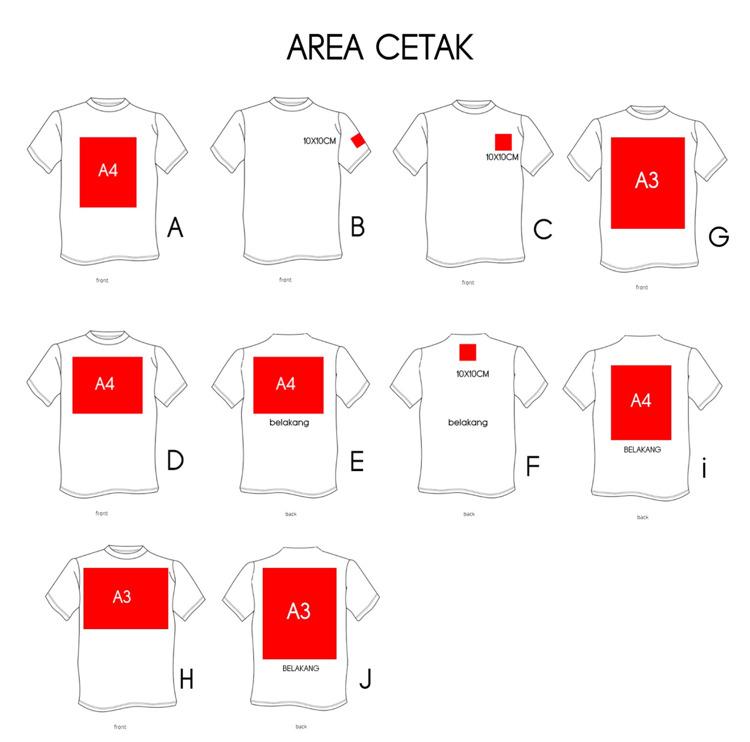 Tips Mudah Menentukan Posisi Sablon Pada Kaos Jclothingid 9283